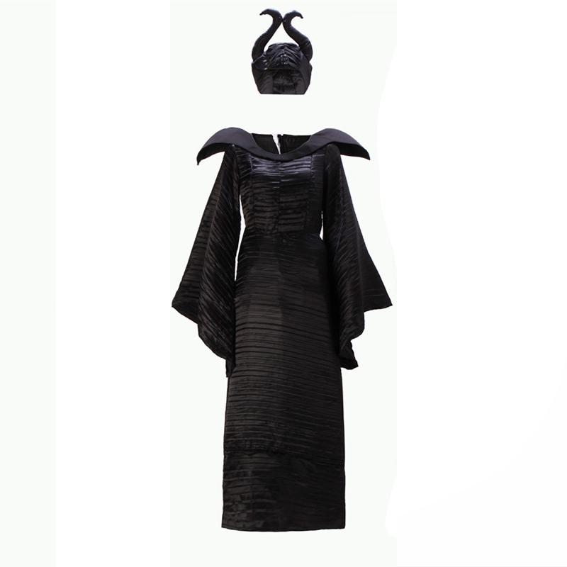 Maleficent Adult Evil Queen Cosplay Costume Outfit Ladies Noble Fancy Dress