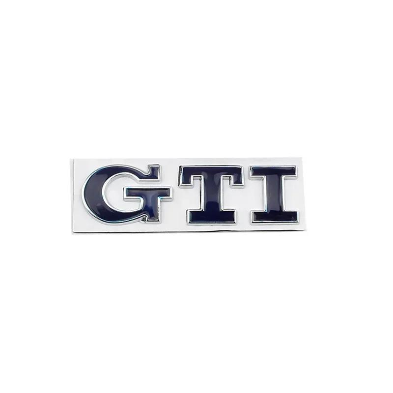 W123Metal Car Femder Side Emblem Rear Trunk Badge Sticker for Volkswagen VW GTI Logo Golf 5 7 JETTA MK4 PASSAT Polo SCIROCCO T-ROC