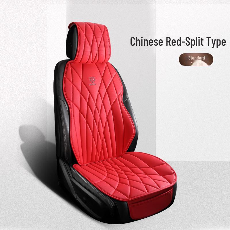 Универсальный комплект подушек для автомобильного сиденья из дышащей кожи наппа - 3 предмета, всесезонный, перфорированный, чехол для заднего сиденья, однокомпонентная подушка для маленького автомобиля