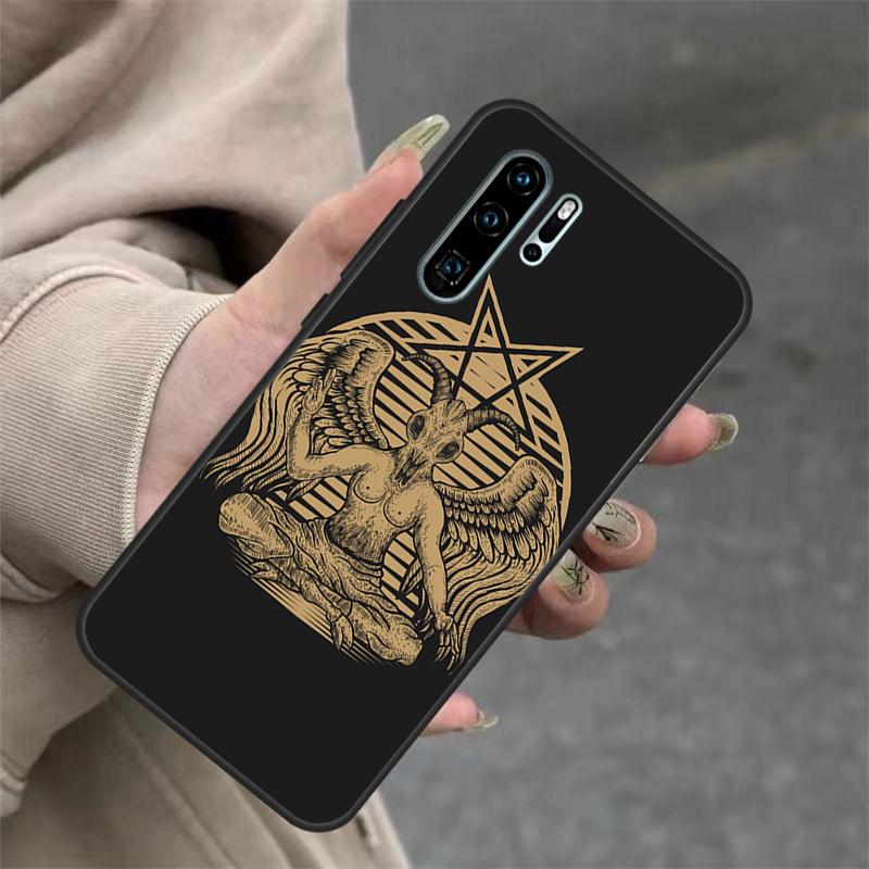 Пентаграмма Бафомет Сатана Чехол Для Huawei Nova 3i 7i 8i 11i Y60 Y70 Y90 Y61 Y91 10 9 SE 11 Pro P20 P40 P30 Lite Обложка