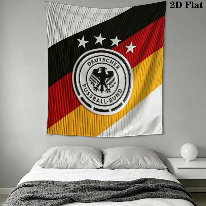 Deutscher Fußball-Bund Wall Tapestry Aesthetic Wall Hanging Printed Fabric Blanket Decorative Tapestries for Bedroom Living Room Home Decor