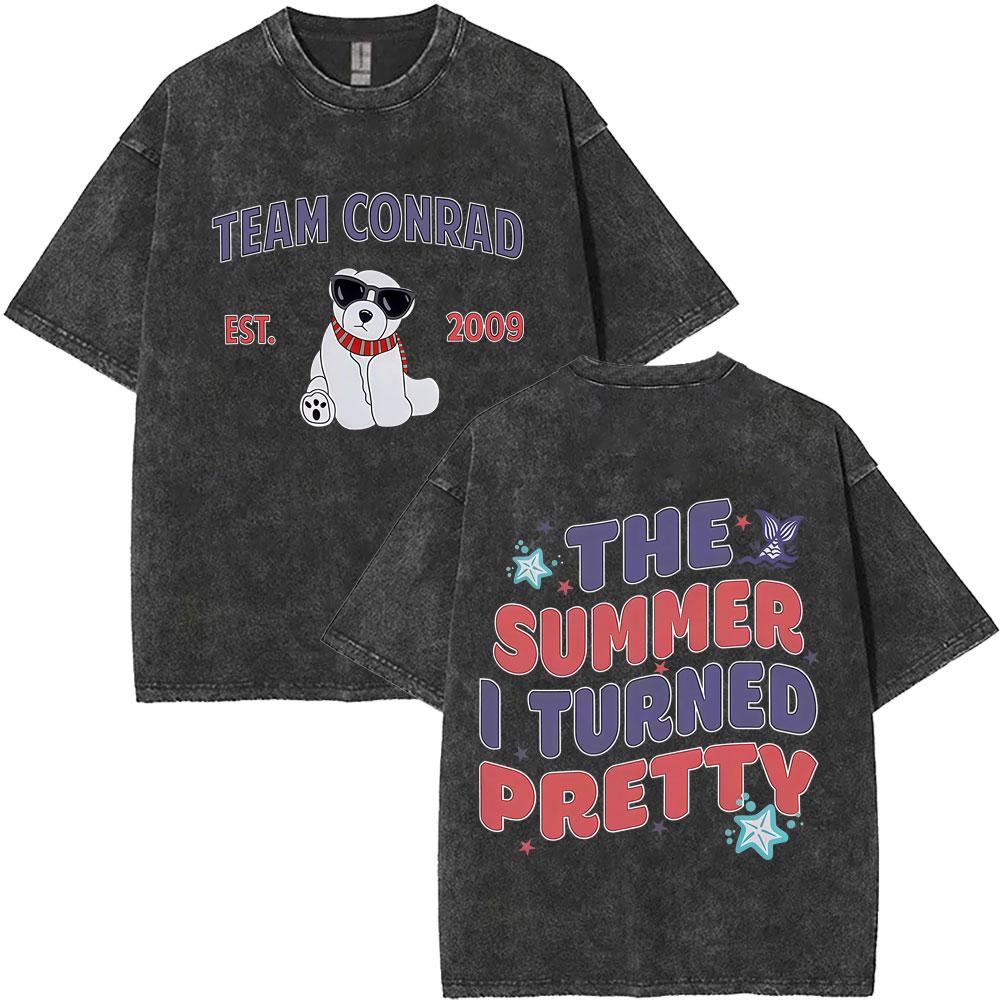 Washed Vintage TV Play The Summer I Turned Pretty Team Jeremiah Cousins Beach Tshirt Men Women Casual Cotton Crewneck T Shirt