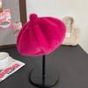 Winter New Foreign Style Warm Beret Mink Thickened Pumpkin Fashion Trend Versatile Women's Hat