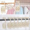 7/8 Pcs Baby Wardrobe Dividers Closet Wooden Baby Garment Size Markers Newborn To Toddler Baby Clothes Size Dividers for Daily Baby Clothes