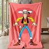 Soft Flannel Blanket Lightweight Cozy Bedroom Living Room CoverLucky Luke