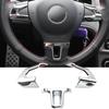 Накладки на руль автомобиля для Volkswagen VW Golf 6 MK6 2009 2010 2011 2012 Polo Bora Sagitar ABS Chrome