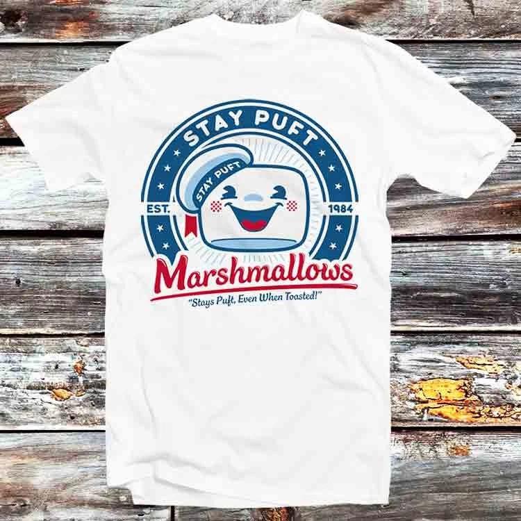 Stay Puft Охотники за привидениями 80-е Культовый фильм Зефирный Человек Футболка B558