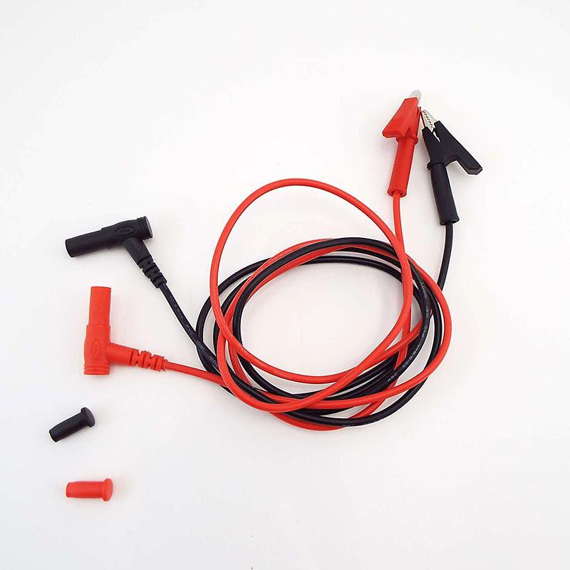 0.5m 1M 5/10/15A Dual 4mm Banana Alligator crocodile to Banana Alligator Clip plug test crocodile Red Black Cable lead