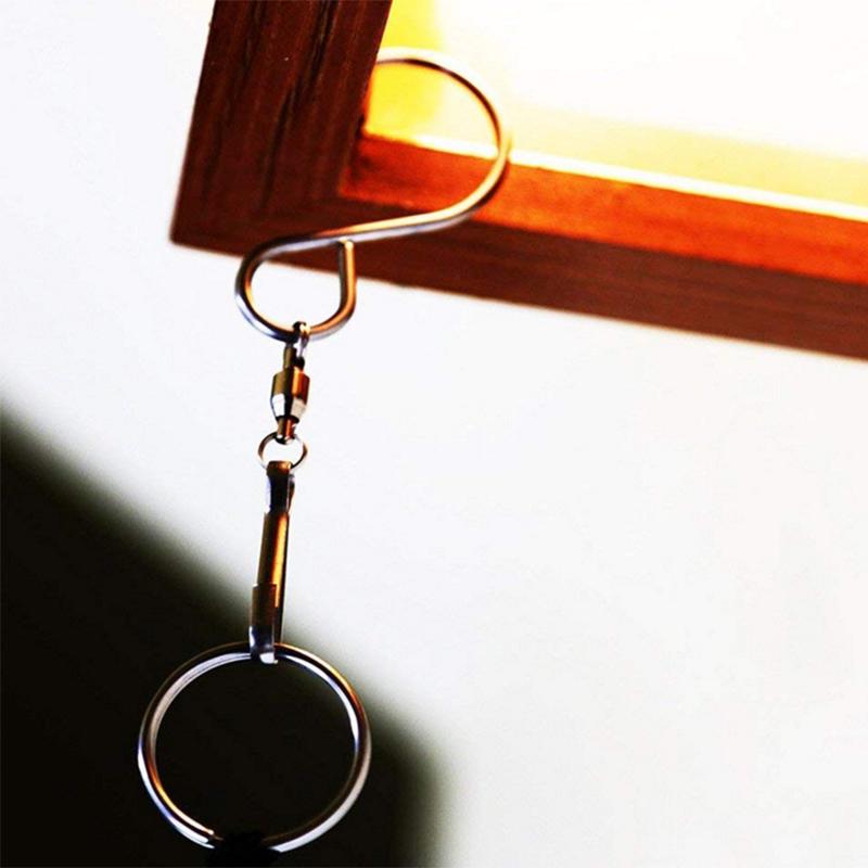 Lembeauty Swivel Hooks Clips for Wind Chimes Hanging Plants Birdcage Party Ornaments S-shaped Self Rotating Bearing Hook