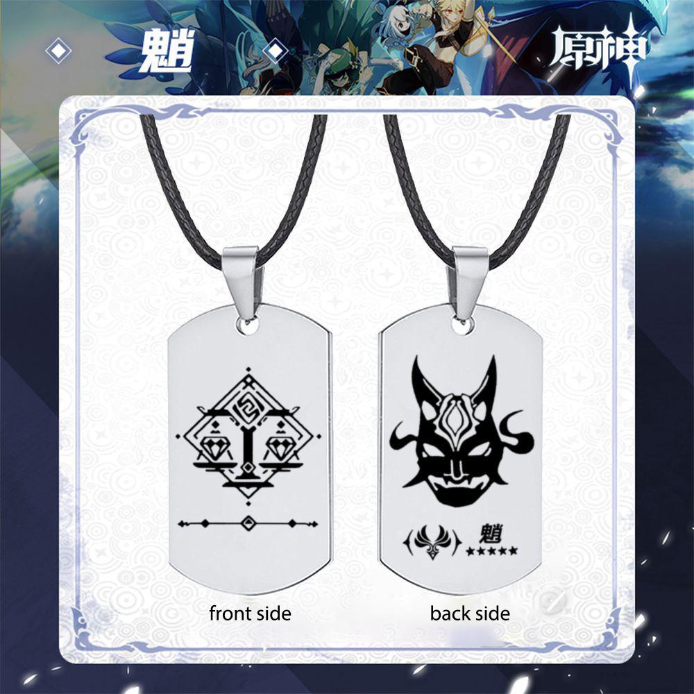Модное мужское ожерелье с подвеской Genshin Impact, ролевые игры, подарки для любовников