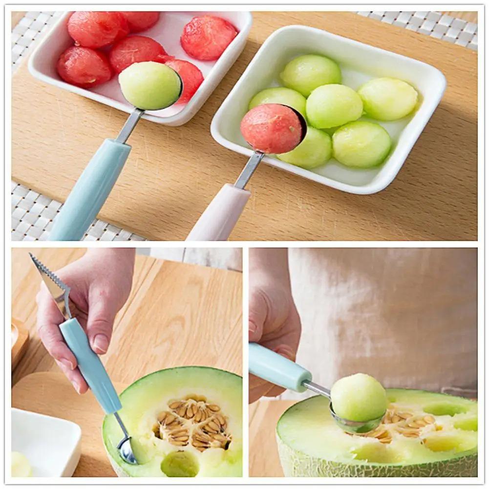 Многофункциональная ложка для чистки фруктов, разделитель мяса для манго, резак для кухни, гаджеты для резки фруктов и арбузов, приспособления для копания