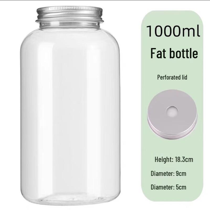 1000ml Disposable Plastic Milk Tea Cup with Sealed Lid