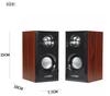 D092 Твердый Деревянный USB-динамик для ноутбука с деревянным сабвуфером