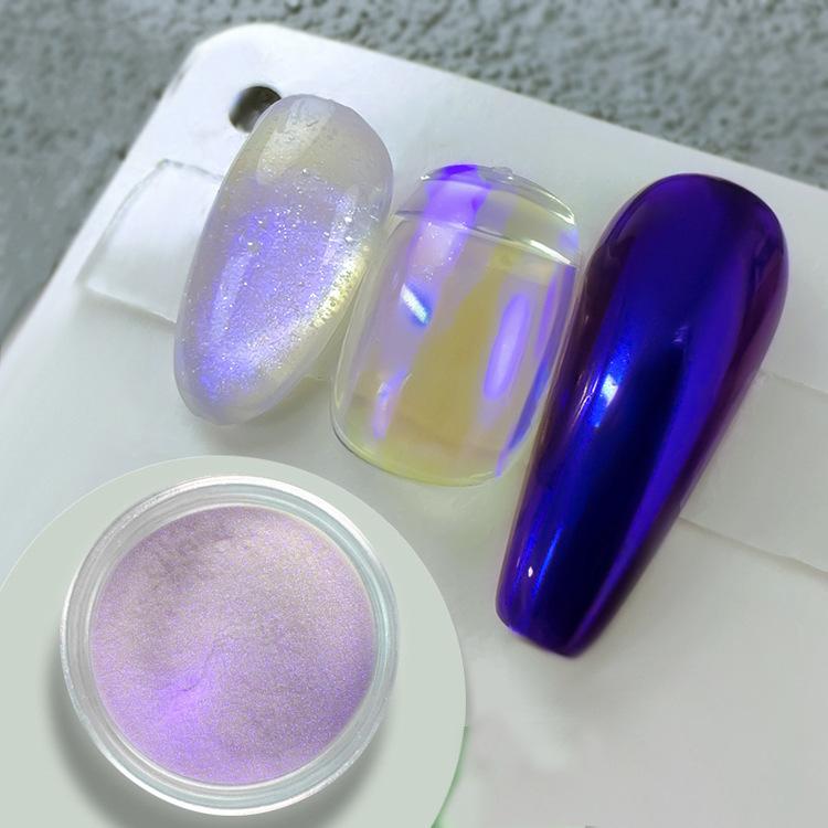 Многоцветные хамелеоновые тени для век, пудра, блестки для ногтей, Aurora Neon Rainbow Pigment, хромированная пудра, переливающиеся тени для век, декор для ногтей