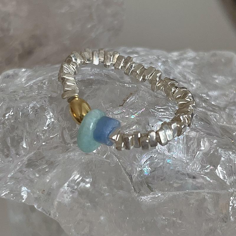 Серебряное кольцо 925 пробы, корейское, геометрический витой плетеный открытый дизайн, женская мода, индивидуальность, простой тренд, ретро, крутые украшения