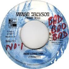 7-дюймовая пластинка TRINITY How Long Jah VJACKSON4 Vivian Jackson 1977 Ямайка Регги Ска Даб Б/у