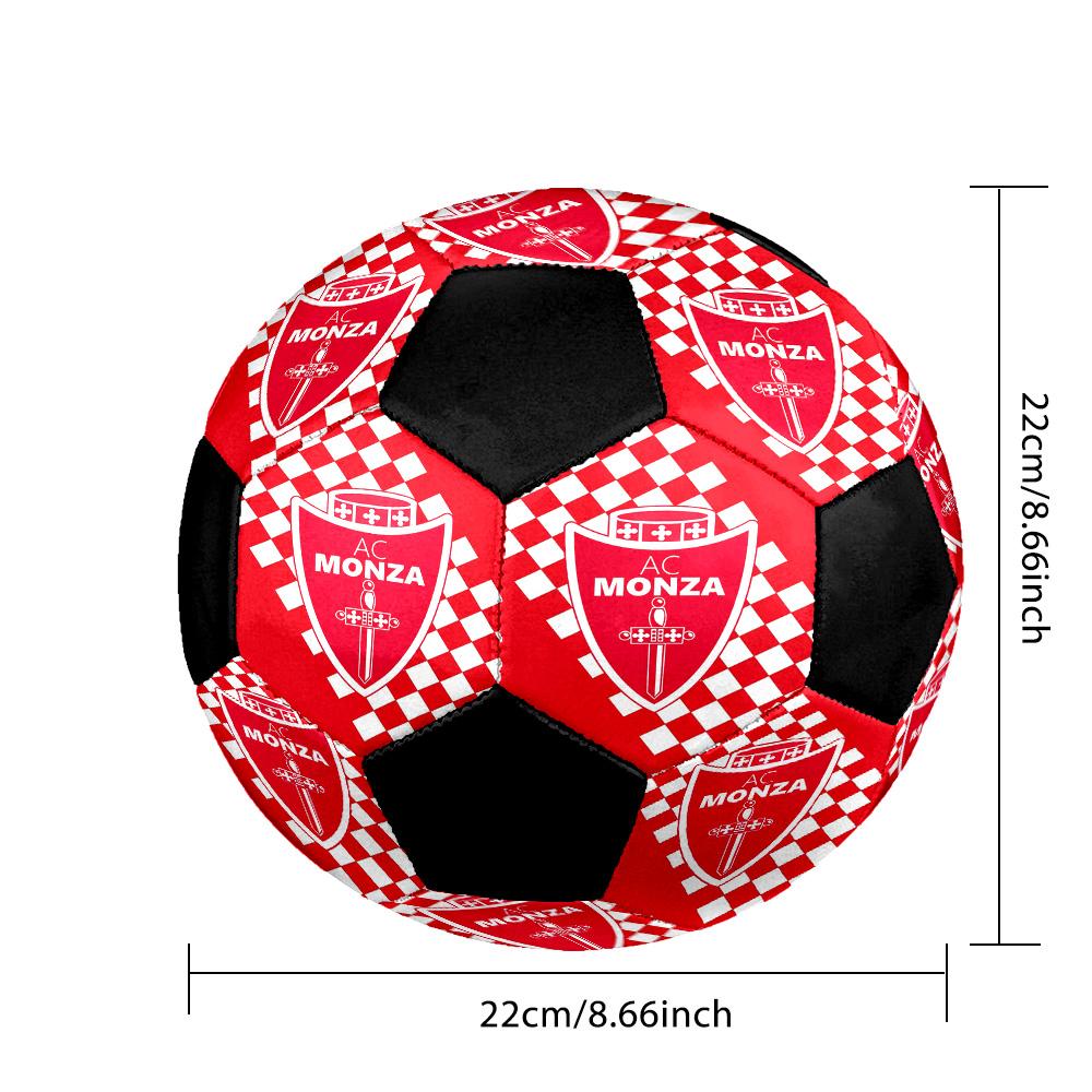 AC Monza Indoor Soccer Ball Colorful All Ages Size 5 Machine Stitched PVC Competition Ready Durable High-Bounce