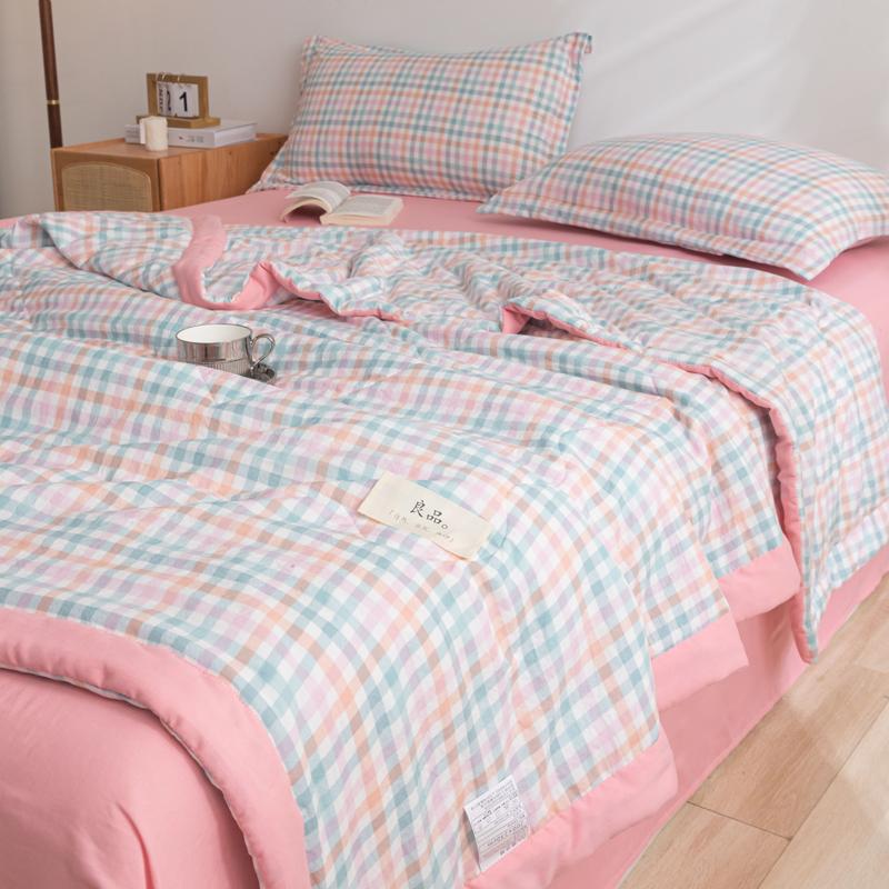 2024 Высококачественное японское весенне-летнее одеяло с кондиционером, односпальное летнее одеяло, летнее охлаждающее одеяло, многоцветное