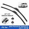Щетки стеклоочистителя для Jetta Passat B7 Passat CC 2011-2018 Передняя двойная резиновая полоса Щетки стеклоочистителя Щетки для лобового стекла Аксессуары для окон ветрового стекла