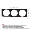 Universal 52mm 3 in 1 Gauge Meter Water Temp Oil Pressure Voltage Dash Panel Pod Black 2 Inch
