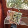 Transparent Jelly Purse With Lock Closure For Casual Outings And Trendy Looks