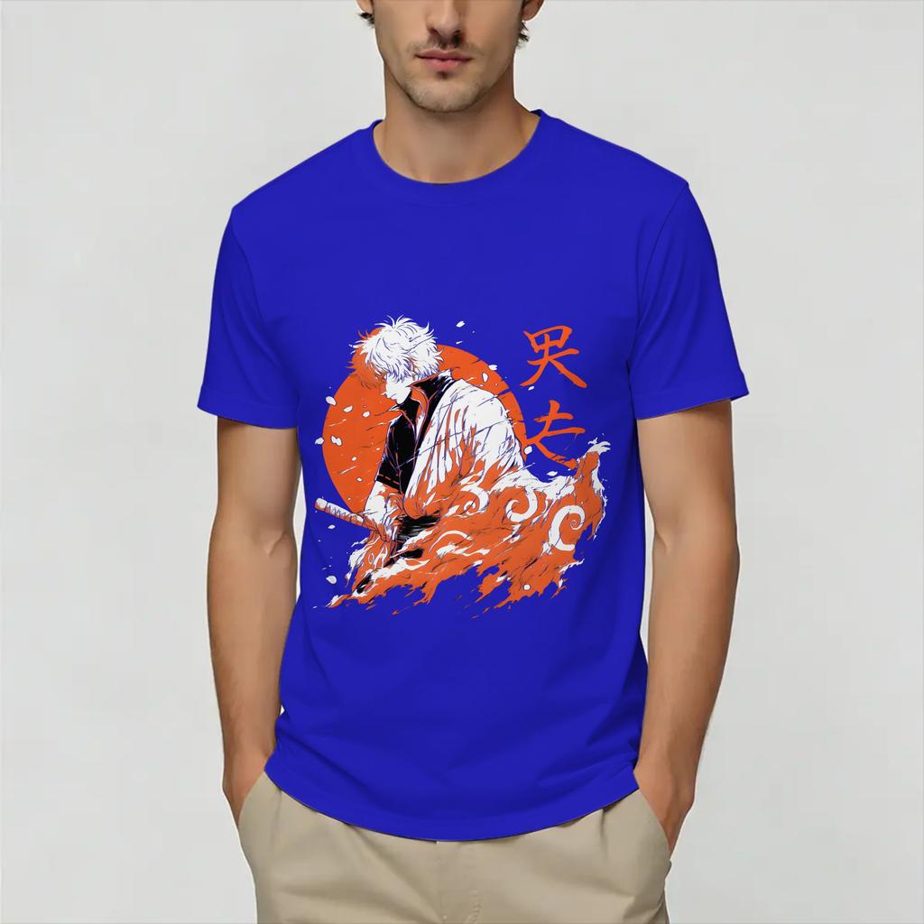 Oversized T Shirt Summer GGintamas Novelty T Shirts Cotton Tshirt for Unisexs Y2K Retro Hot Sale Short Sleeve Top Tees