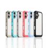 For iPhone 16 Plus Cover Shockproof Colorful Soft Edge Silicone Transparent Bumper For iPhone 16 Pro Max