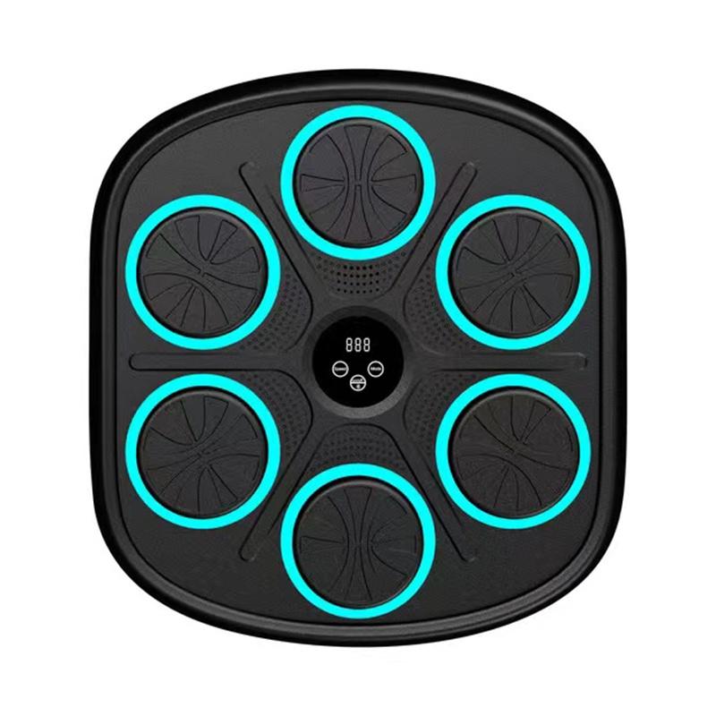 Музыкальная боксерская мишень izable Fit Mode Цифровой дисплей Настенная боксерская тренировочная подушка Домашнее снятие стресса Bluetooth Электронная настенная мишень