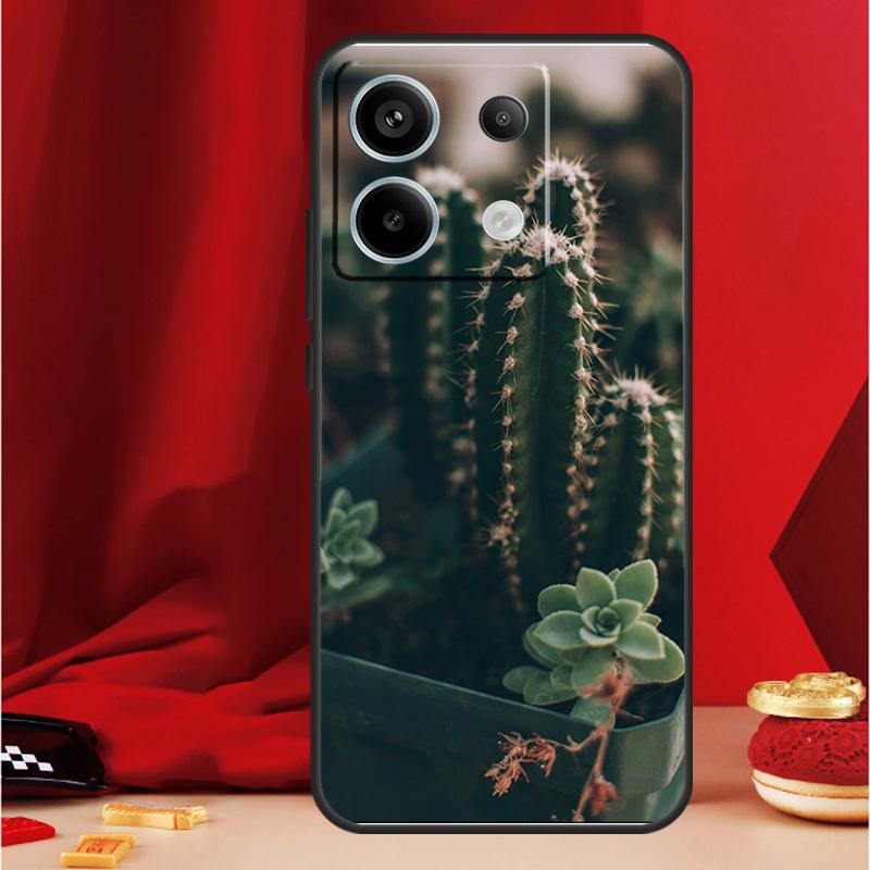 Plant Cactus Case For Xiaomi Redmi Note 9 10 11 12 13 Pro Plus 9S 10S 11S 12S Redmi 12 10C 9C 13C Coque