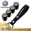 Для VOLKSWAGEN VW Автомобильный замшевый ремешок для ключей Брелок Металлическая крышка вентиляционного клапана шины колеса автомобиля Для Volkswagen GOLF Polo Tiguan VW G