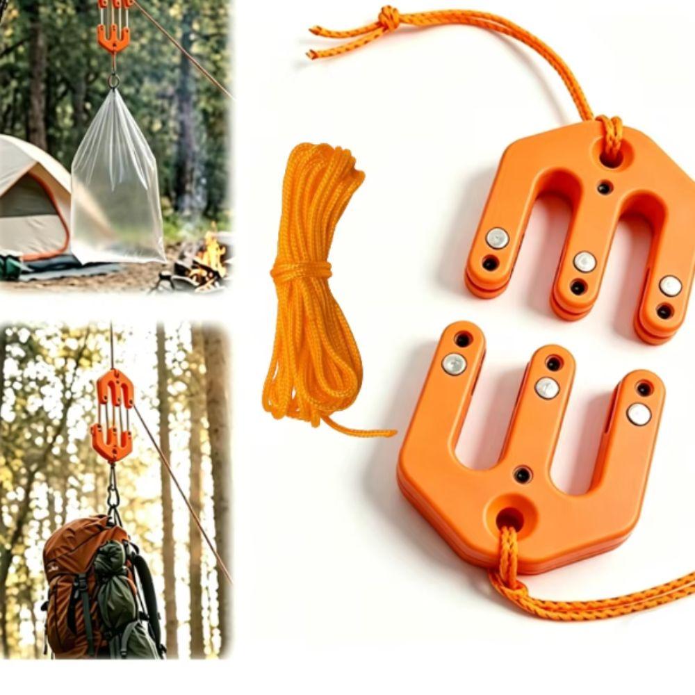 Ultralight Block And Tackle System Nylon Material Tackle Pulley System Lifting Tasks