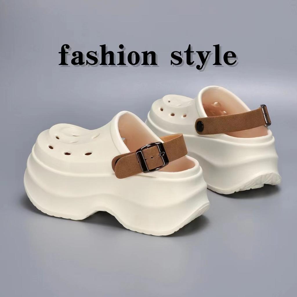Cave shoes женская новая летняя мода повседневная маленькая толстая подошва увеличивающая рост сандалии маффин носить пляжные классные тапочки