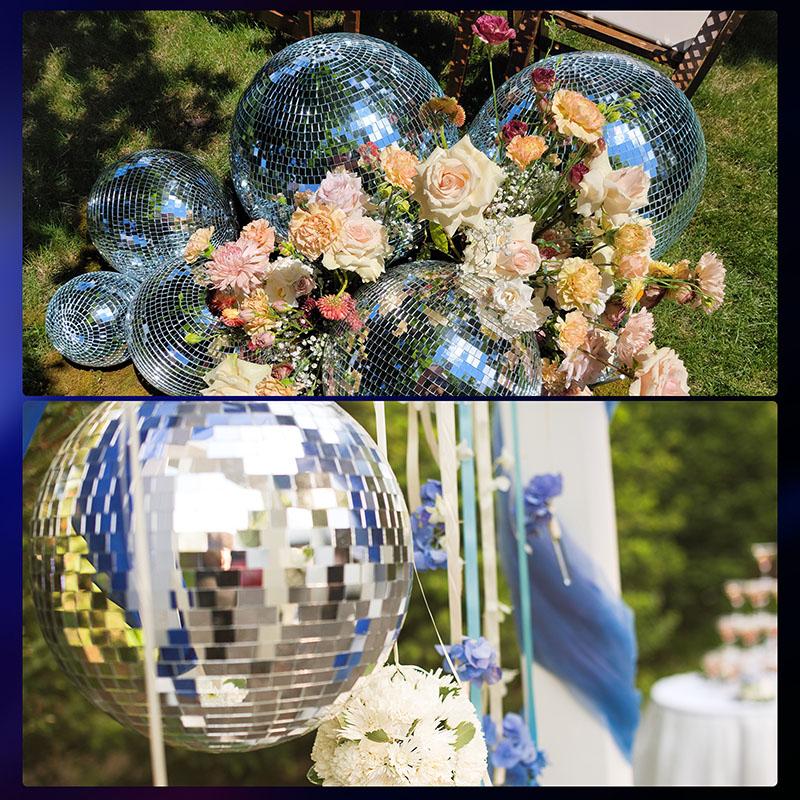 4/5/6/8/10/15/20 см Зеркальный шар Подвесной Светоотражающий Диско-шар Украшения Украшение для Рождественской елки для Домашней вечеринки Сценический декор