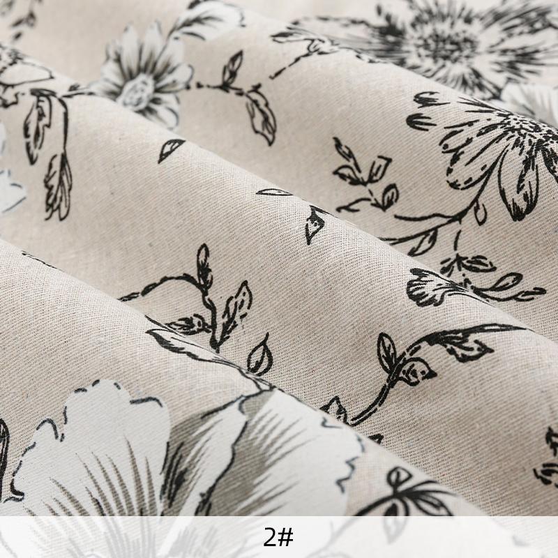 150x50СМ Ретро Синий и Белый Фарфор Принтованная Хлопково-Льняная Ткань Для Скатертей Штор Сумок Ручной Работы DIY ТканьTJ21872