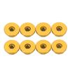8Pcs 124 M2 Anti Loose Nut Aluminium Alloy Flanged Nylon Lining Anti Loose M2 Hex Self Locking