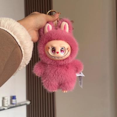 Плюшевые игрушки Лабубу, модная и инновационная китайская версия с глазами-звездочками, глазами в форме сердца и глазами, создающими богатство, сделаны из виниловой ткани.