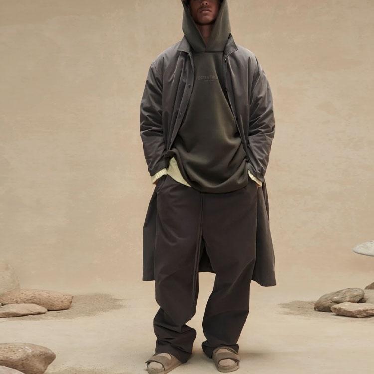 Fear of God Essentials Худи свободного кроя FW22 'Off Black' Мужское FOG-FW22-722