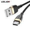 USLION Кабель USB Type C 3A для быстрой зарядки мобильного телефона Samsung Type-C Кабель USB C для зарядки