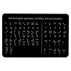 Braille Letter Number Learning Board with Raised Dots Braille Teaching Aid for Blind Children Adult Beginner 18.4x12cm
