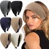 Широкополая нескользящая повязка на голову для женщин с короткими волосами, простая заколка для волос, модный темпераментный головной убор для седых волос