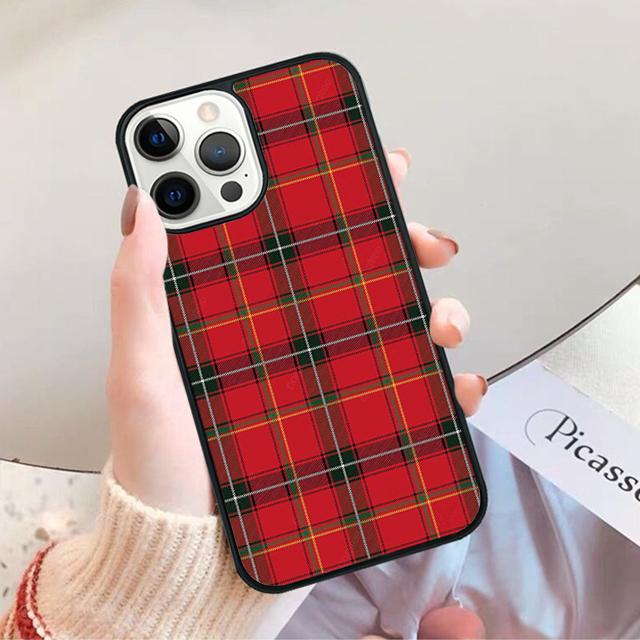 Чехол для телефона Clan Stewart Dress Tartan Plaid для iPhone 17 Air 16 PRO MAX 15 14 PLUS 11 12 13 Задняя крышка Fundas
