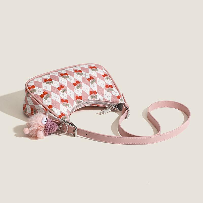 Симпатичная сумка-подмышка вишневого цвета Niche Design, сумка для путешествий на плечо в подарок на день рождения