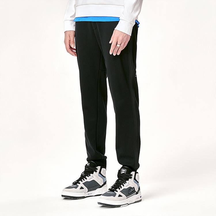 Fila Вязаные джоггеры с флисовой подкладкой Мужские брюки Черные F11M149602F-BK