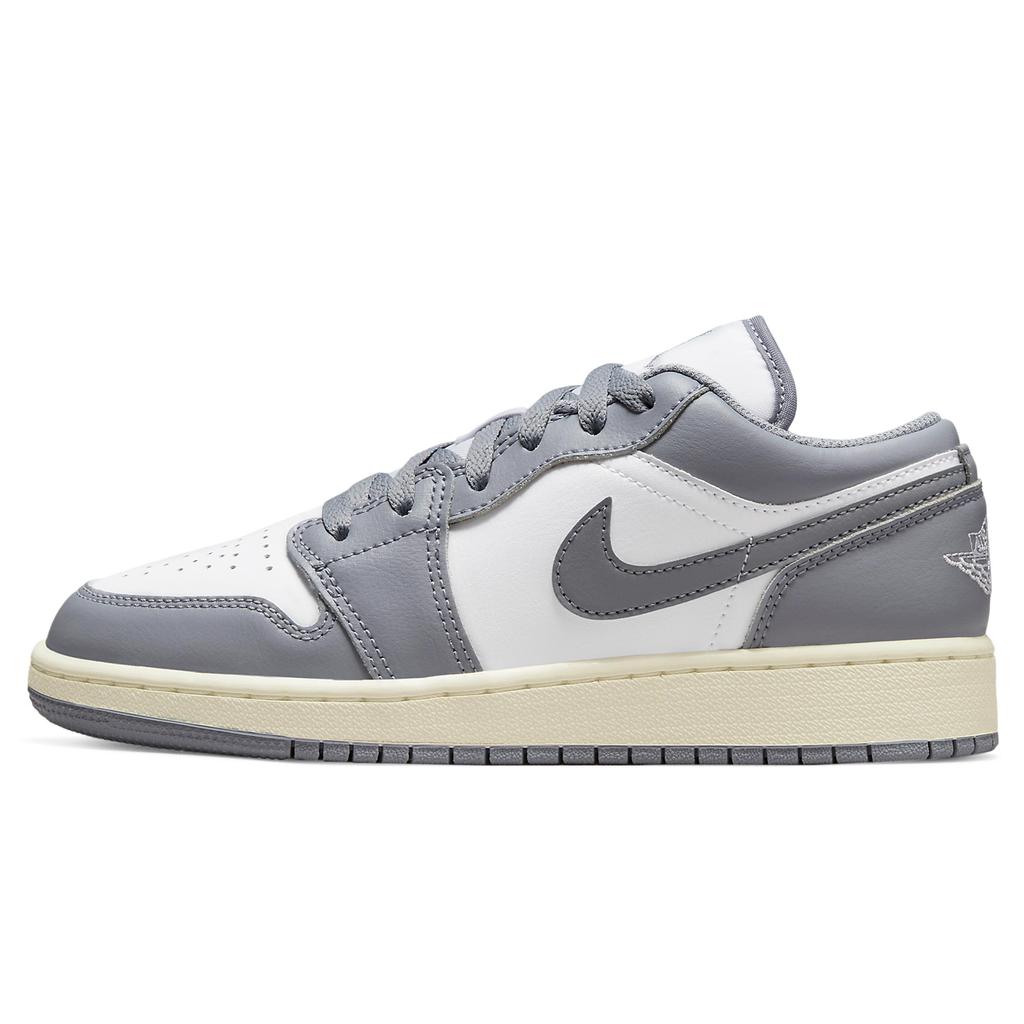 Jordan Air Jordan 1 Cushioning Slip Resistant Abrasion Resistant Height Increasing Low top Vintage Basketball Shoes 553560-053(TeamA-S-BOX)