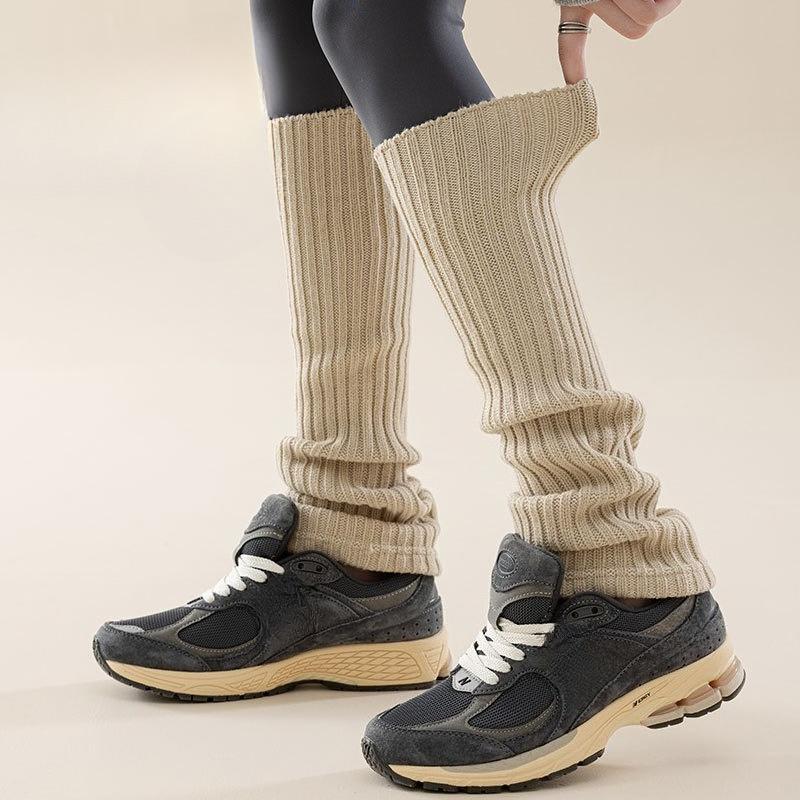 Warm Wool Socks, Pile Socks, Women's Autumn and Winter Flared Socks That Make The Legs Look Slimmer