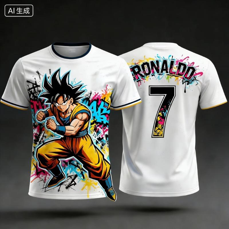 2026 Горячий Японский Аниме Dragon Ball Z Маджин Буу Специально Сделанная Футбольная Майка Футболка Взрослая Мужская