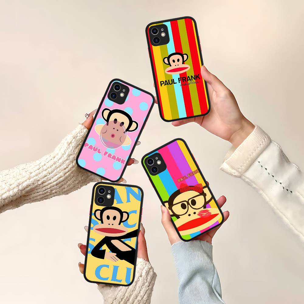 Классический чехол для телефона с логотипом P-Paul F-Frank Для IPhone 16e 16 15 14 13 12 11 Pro Max X XS Max Plus Матовый Прозрачный