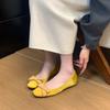 New Style Luxury Shallow Female Soft Round Toe Ladies Flats with Shoes Slides Footwear Butterfly-Knot Women Ballet Flats
