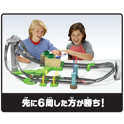 Hot Wheels Mario Kart Circuit Light Track Set with 1 Car Toy Play Set GHK15