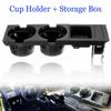 Double Hole Car Vehicle Front Center Console Storage Box Coin+ Cup Holder 51168217953  For BMW 3 Series E46 1999-2006